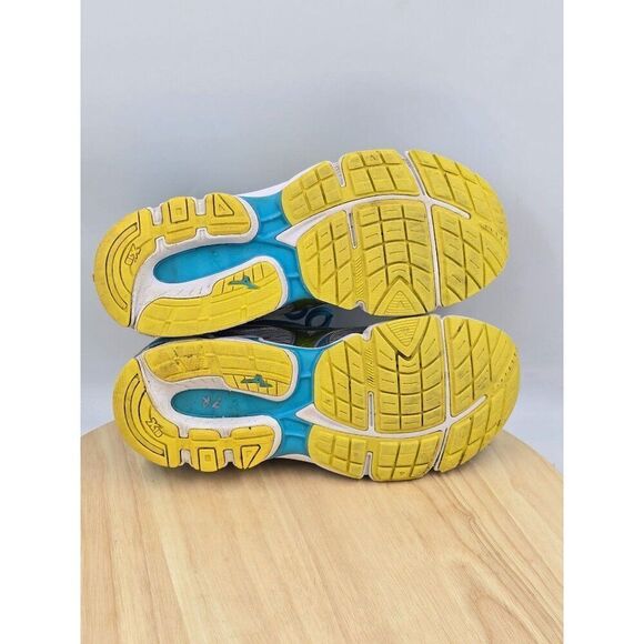 Mizuno WAVE INSPIRE 13 womens Running Shoes Blue Yellow Silver Gray size 9 - Picture 7 of 10